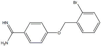 4-[(2-bromobenzyl)oxy]benzenecarboximidamide Structure