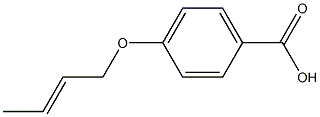 4-[(2E)-but-2-enyloxy]benzoic acid Struktur