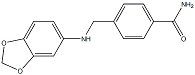 4-[(2H-1,3-benzodioxol-5-ylamino)methyl]benzamide Structure