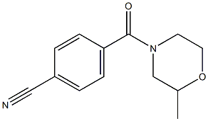 4-[(2-methylmorpholin-4-yl)carbonyl]benzonitrile Struktur