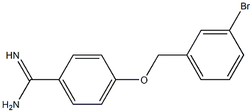 4-[(3-bromobenzyl)oxy]benzenecarboximidamide Structure