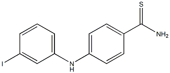 4-[(3-iodophenyl)amino]benzene-1-carbothioamide Struktur