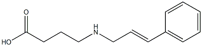 4-[(3-phenylprop-2-en-1-yl)amino]butanoic acid|