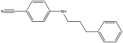 4-[(3-phenylpropyl)amino]benzonitrile Structure