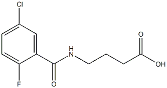 4-[(5-chloro-2-fluorophenyl)formamido]butanoic acid Structure