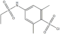 4-[(ethylsulfonyl)amino]-2,6-dimethylbenzenesulfonyl chloride Structure