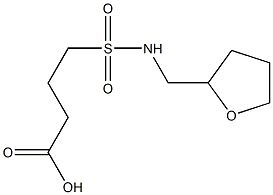4-[(oxolan-2-ylmethyl)sulfamoyl]butanoic acid Structure
