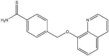 4-[(quinolin-8-yloxy)methyl]benzene-1-carbothioamide
