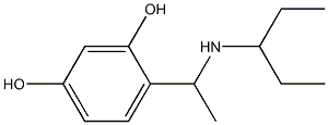 4-[1-(pentan-3-ylamino)ethyl]benzene-1,3-diol Structure