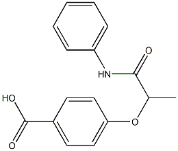 4-[1-(phenylcarbamoyl)ethoxy]benzoic acid Structure