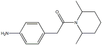 4-[2-(2,6-dimethylpiperidin-1-yl)-2-oxoethyl]aniline Structure
