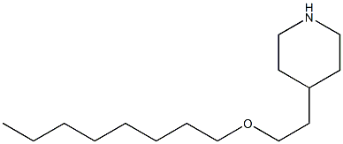 4-[2-(octyloxy)ethyl]piperidine Structure