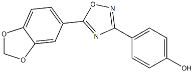 4-[5-(2H-1,3-benzodioxol-5-yl)-1,2,4-oxadiazol-3-yl]phenol Structure