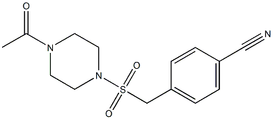 4-{[(4-acetylpiperazine-1-)sulfonyl]methyl}benzonitrile