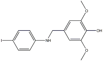 4-{[(4-iodophenyl)amino]methyl}-2,6-dimethoxyphenol Struktur
