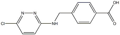 4-{[(6-chloropyridazin-3-yl)amino]methyl}benzoic acid Struktur