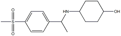 4-{[1-(4-methanesulfonylphenyl)ethyl]amino}cyclohexan-1-ol Structure