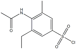 4-acetamido-3-ethyl-5-methylbenzene-1-sulfonyl chloride Structure