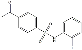 4-acetyl-N-(2-iodophenyl)benzene-1-sulfonamide