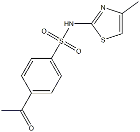 4-acetyl-N-(4-methyl-1,3-thiazol-2-yl)benzene-1-sulfonamide