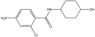 4-amino-2-chloro-N-(4-hydroxycyclohexyl)benzamide Structure