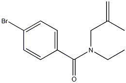 4-bromo-N-ethyl-N-(2-methylprop-2-enyl)benzamide Structure