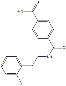 4-carbamothioyl-N-[2-(2-fluorophenyl)ethyl]benzamide Structure