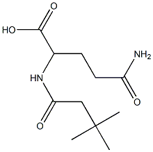 4-carbamoyl-2-(3,3-dimethylbutanamido)butanoic acid Structure