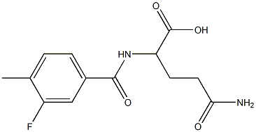 4-carbamoyl-2-[(3-fluoro-4-methylphenyl)formamido]butanoic acid