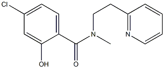 4-chloro-2-hydroxy-N-methyl-N-[2-(pyridin-2-yl)ethyl]benzamide Struktur