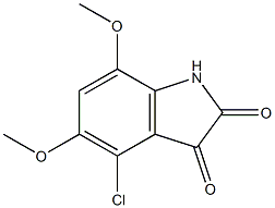 4-chloro-5,7-dimethoxy-1H-indole-2,3-dione Structure