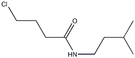 4-chloro-N-(3-methylbutyl)butanamide Struktur