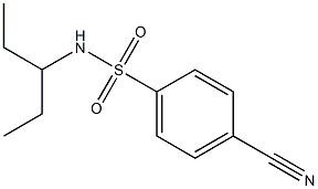 4-cyano-N-(1-ethylpropyl)benzenesulfonamide Structure