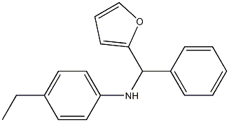 4-ethyl-N-[furan-2-yl(phenyl)methyl]aniline Struktur