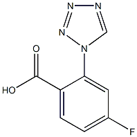 4-fluoro-2-(1H-tetrazol-1-yl)benzoic acid Structure