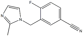 4-fluoro-3-[(2-methyl-1H-imidazol-1-yl)methyl]benzonitrile Structure