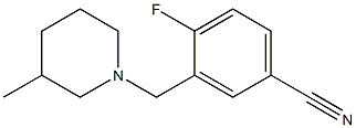 4-fluoro-3-[(3-methylpiperidin-1-yl)methyl]benzonitrile