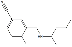 4-fluoro-3-[(pentan-2-ylamino)methyl]benzonitrile Struktur