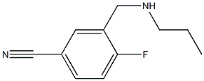 4-fluoro-3-[(propylamino)methyl]benzonitrile Structure
