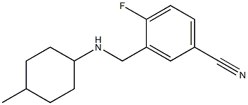 4-fluoro-3-{[(4-methylcyclohexyl)amino]methyl}benzonitrile Struktur