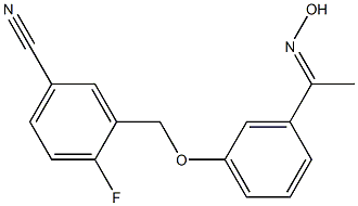4-fluoro-3-{3-[1-(hydroxyimino)ethyl]phenoxymethyl}benzonitrile