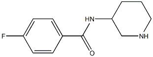 4-fluoro-N-(piperidin-3-yl)benzamide Struktur