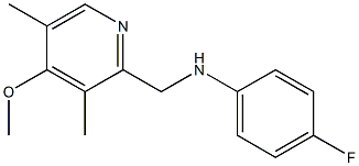 4-fluoro-N-[(4-methoxy-3,5-dimethylpyridin-2-yl)methyl]aniline Structure