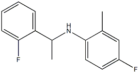 4-fluoro-N-[1-(2-fluorophenyl)ethyl]-2-methylaniline|