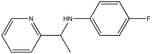 4-fluoro-N-[1-(pyridin-2-yl)ethyl]aniline Structure