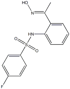 4-fluoro-N-{2-[1-(hydroxyimino)ethyl]phenyl}benzene-1-sulfonamide Structure