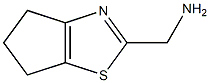4H,5H,6H-cyclopenta[d][1,3]thiazol-2-ylmethanamine 结构式