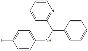 4-iodo-N-[phenyl(pyridin-2-yl)methyl]aniline Struktur