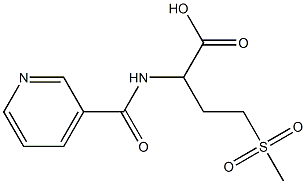 4-methanesulfonyl-2-(pyridin-3-ylformamido)butanoic acid Struktur