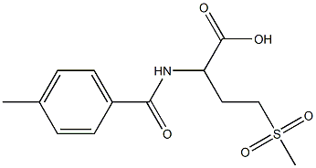 4-methanesulfonyl-2-[(4-methylphenyl)formamido]butanoic acid Structure